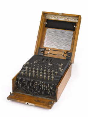 Enigmamachine1 - Enigma Machine 3 Rotor (1024x386), Png Download