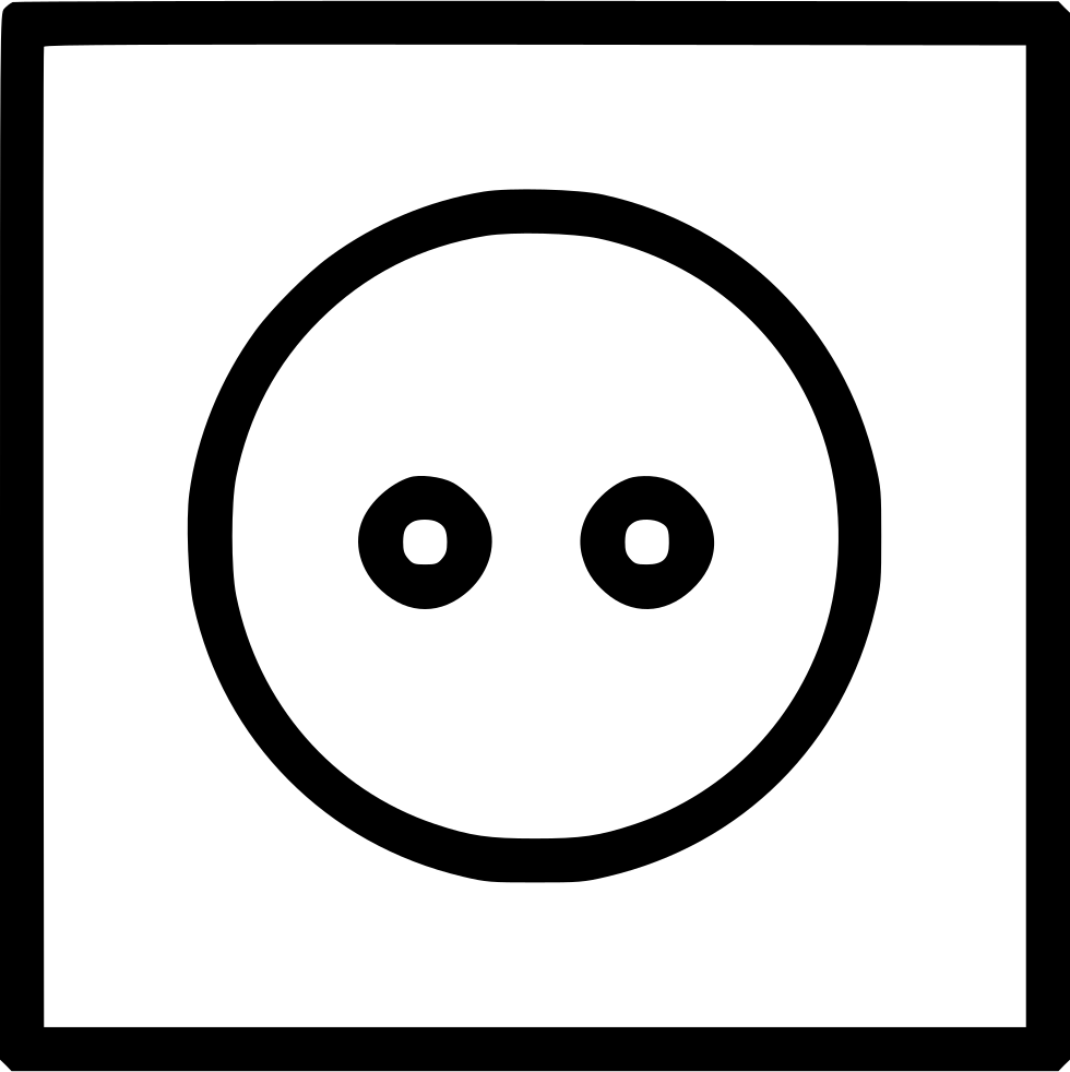Power Switch Plug Socket Electricity Euro Comments - Eu Power Plug Icon Png (980x982), Png Download