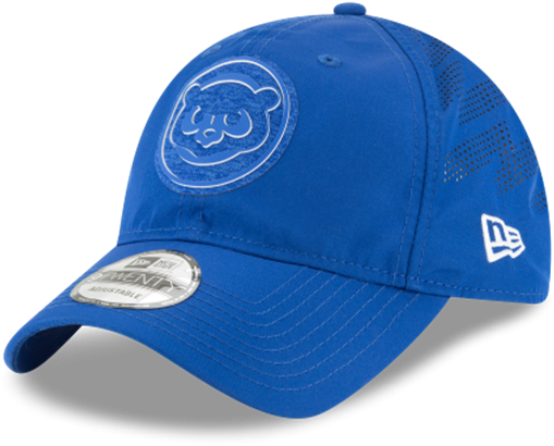 Chicago Cubs All Blue Bear Logo Adjustable Hat - New Era (768x714), Png Download