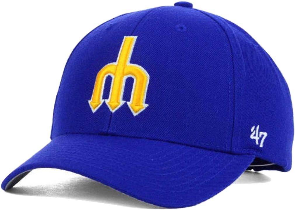 Seattle Mariners '47 - New Era Seattle Mariners Coop 39thirty Cap - Blue S/m (1024x767), Png Download