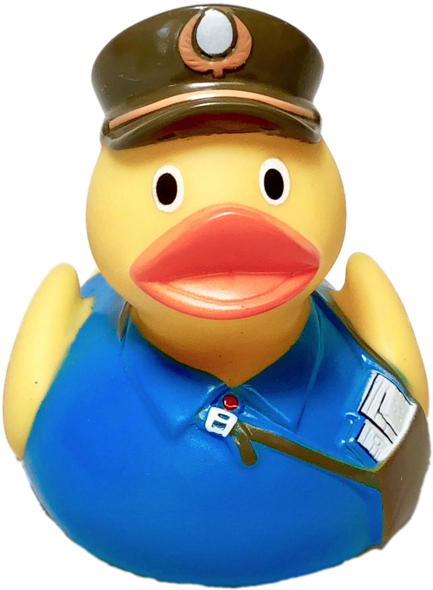 Mailman Rubber Duck - Rubber Duck (1280x1280), Png Download