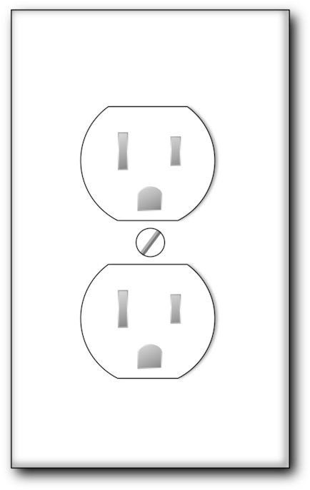 Ac Power Plugs And Sockets Network Socket Electricity - Socket Clip Art (497x750), Png Download