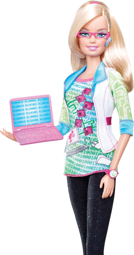 Png Royalty Free Png By Nikkilean On - Computer Engineer Barbie (536x1018), Png Download