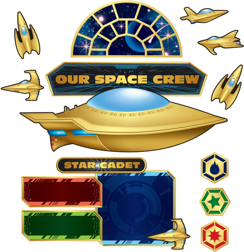 Tcr5850 Stellar Space Bulletin Board Image - Teacher Created Resources Space Bulletin Board (tcr5850) (900x900), Png Download