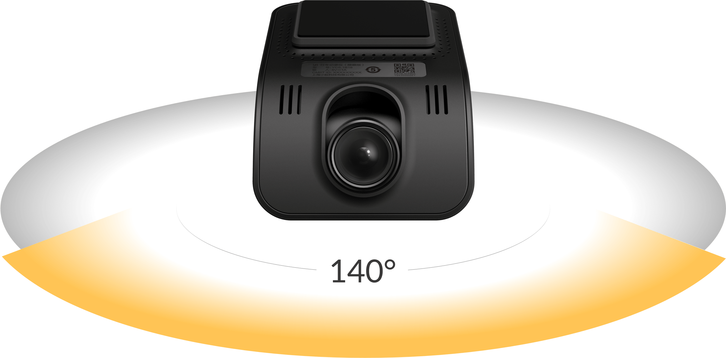 In Order To Reduce Blind Spots, The Yi Mini Dash Camera (2522x1246), Png Download
