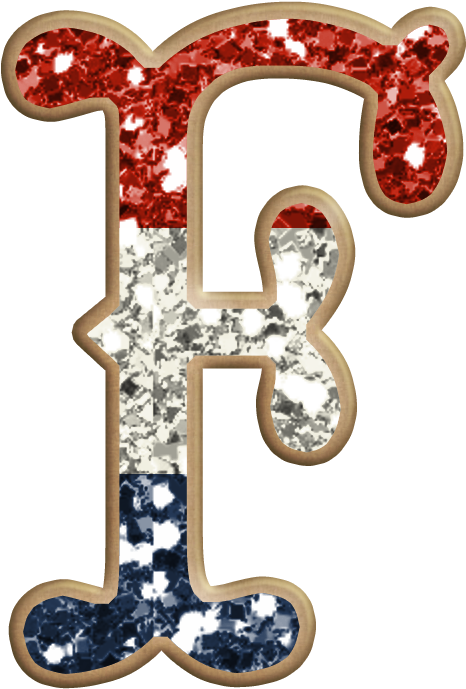 B *✿* Trio Glitter - Letter (475x698), Png Download