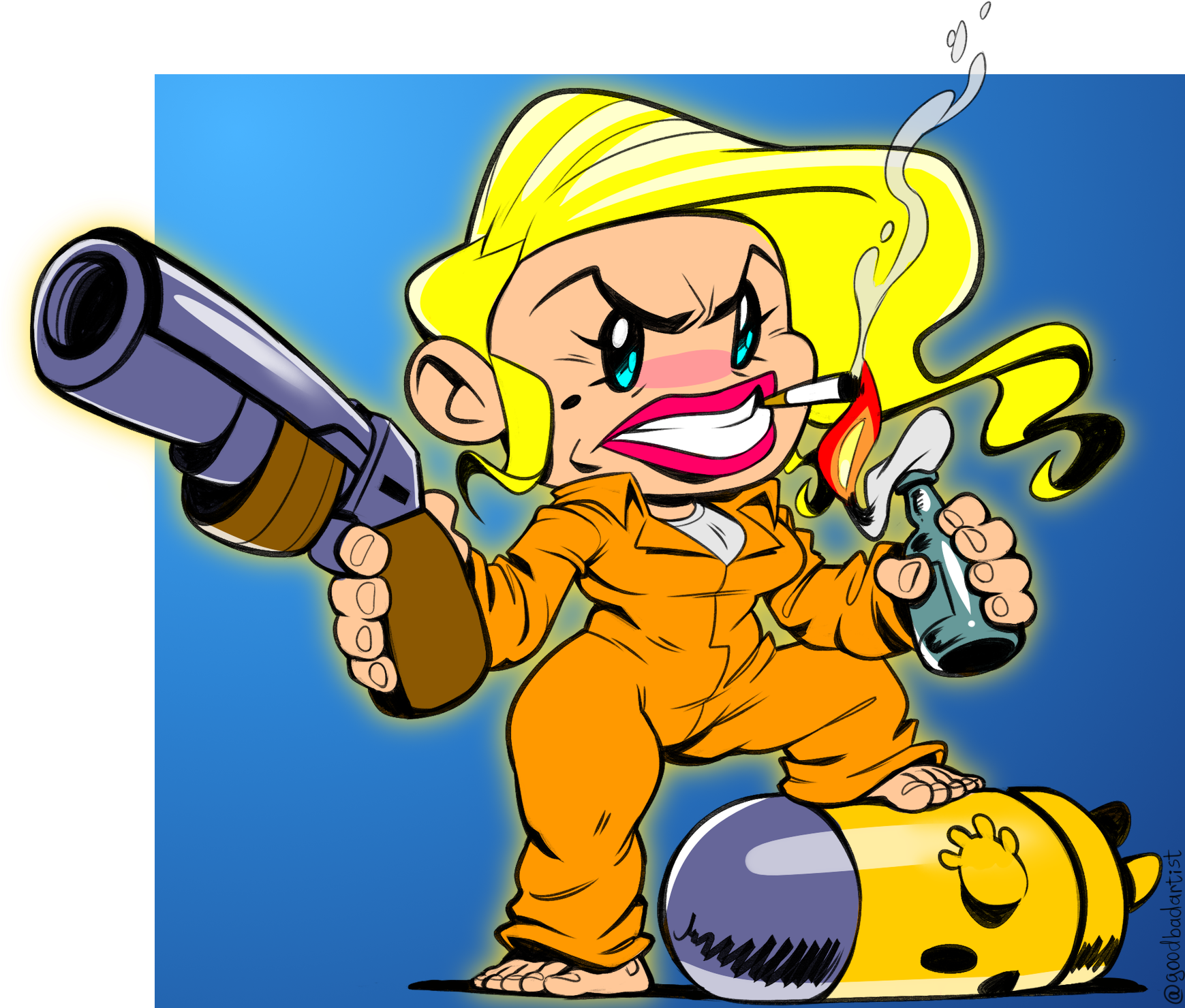 Enter The Gungeon - Cartoon (1738x1536), Png Download