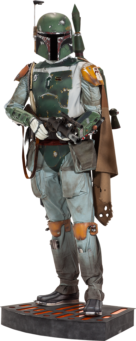 Boba Fett Life-size Figure - Boba Fett Star Wars Life-size Figure (480x1197), Png Download