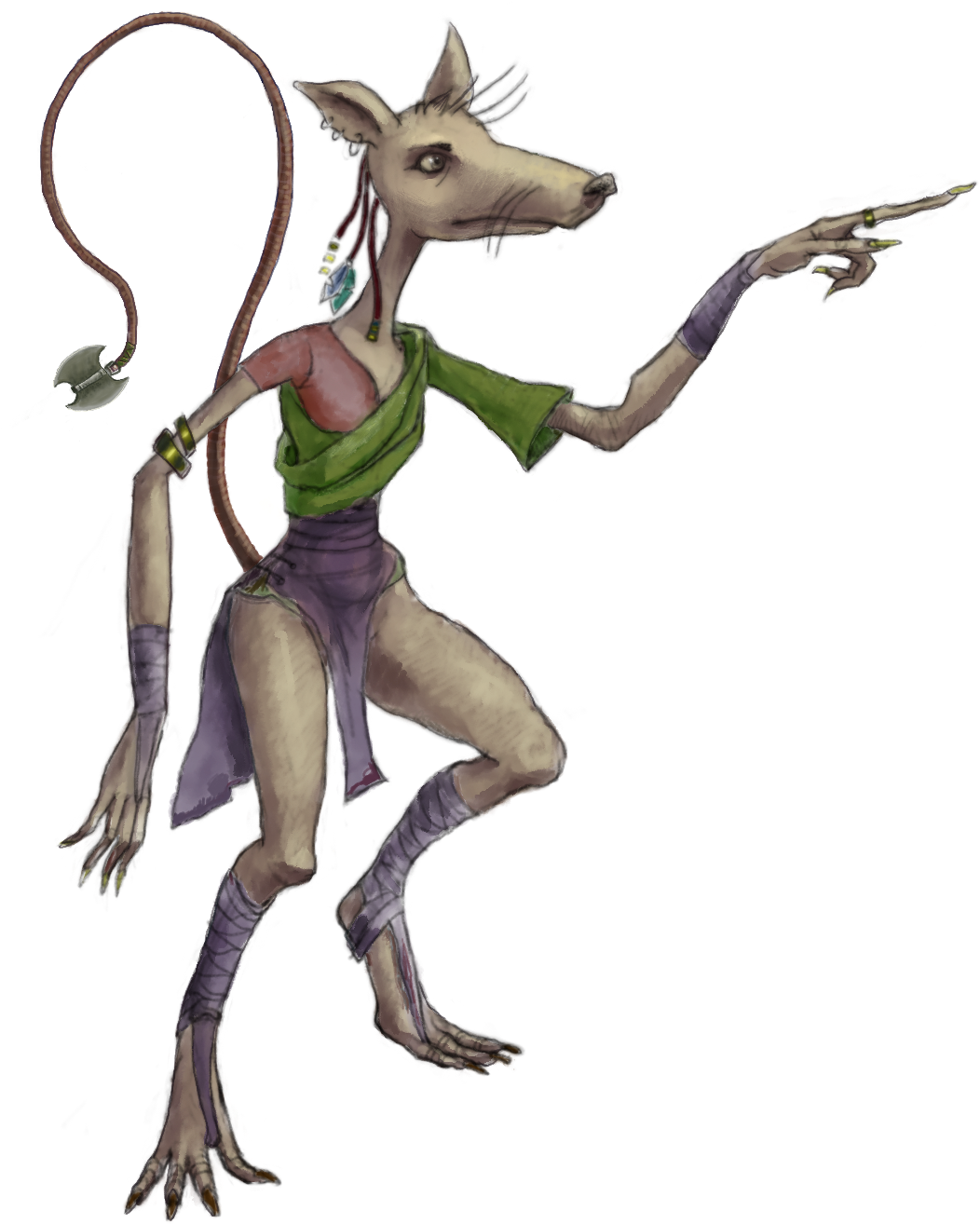 Rat Thief - Human Rat Concept Art (1088x1344), Png Download