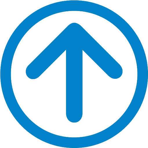 Up - Light Blue Up Arrow (600x598), Png Download