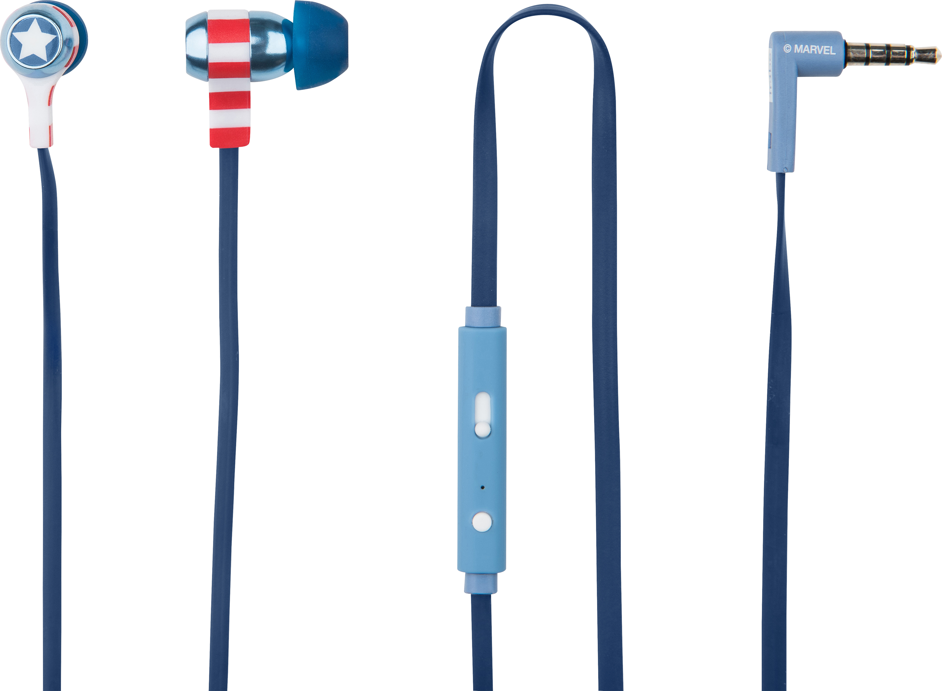 Zoom - Captain America Headphones - In-ear Earphones - For (3000x2200), Png Download