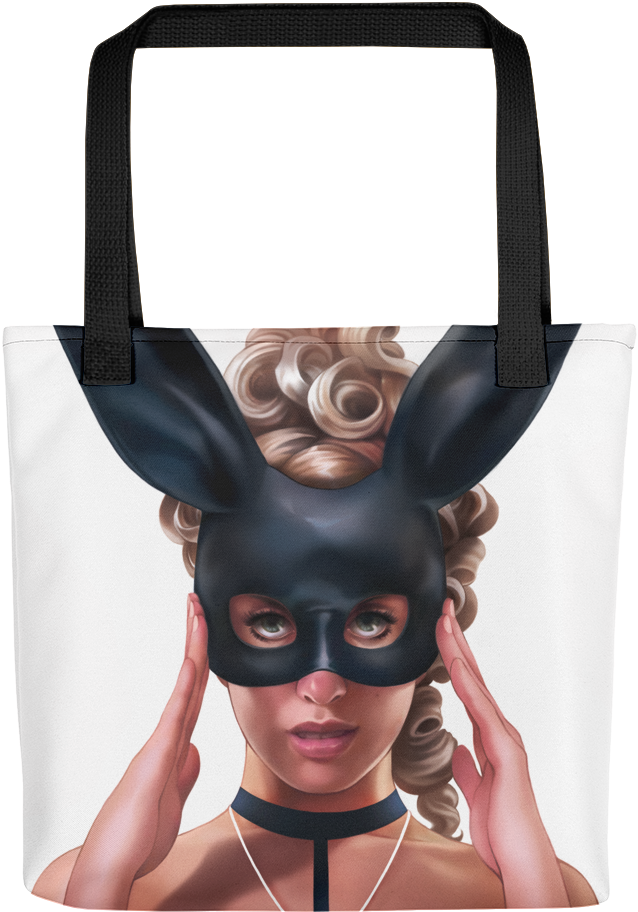 Tote Bag With Pi-up Bunny Girl - Tote Bag (1000x1000), Png Download