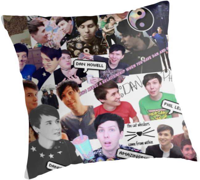 Danisnotonfire And Amazingphil Collage By Pastelkitten - Duvet (875x875), Png Download