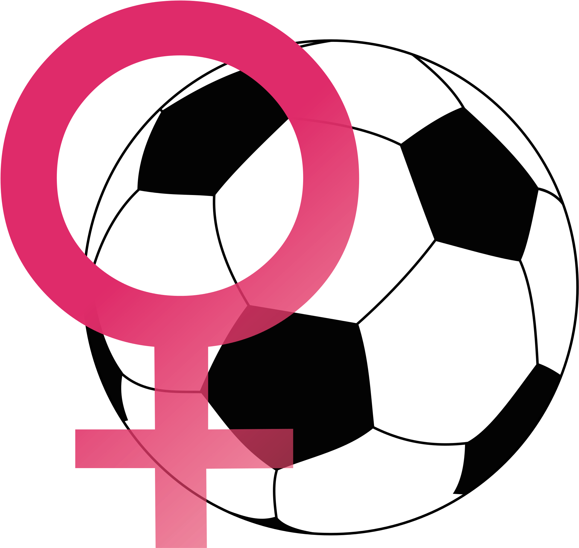 Open - Classic Soccer Ball Drawing (2000x1889), Png Download