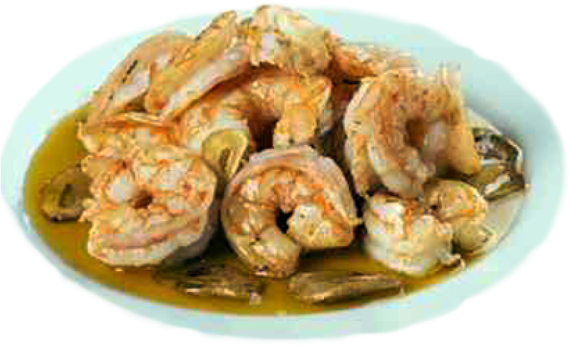 Grilled Shrimp With Polenta - Scampi Shrimp (1200x520), Png Download