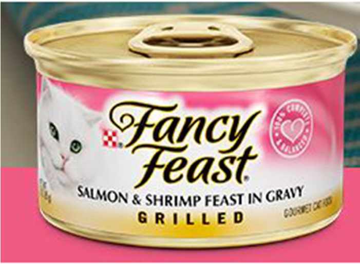 Fancy Feast Grilled Salmon & Shrimp Canned Cat Food - Tuna Feast In Gravy Fancy Feast (700x700), Png Download