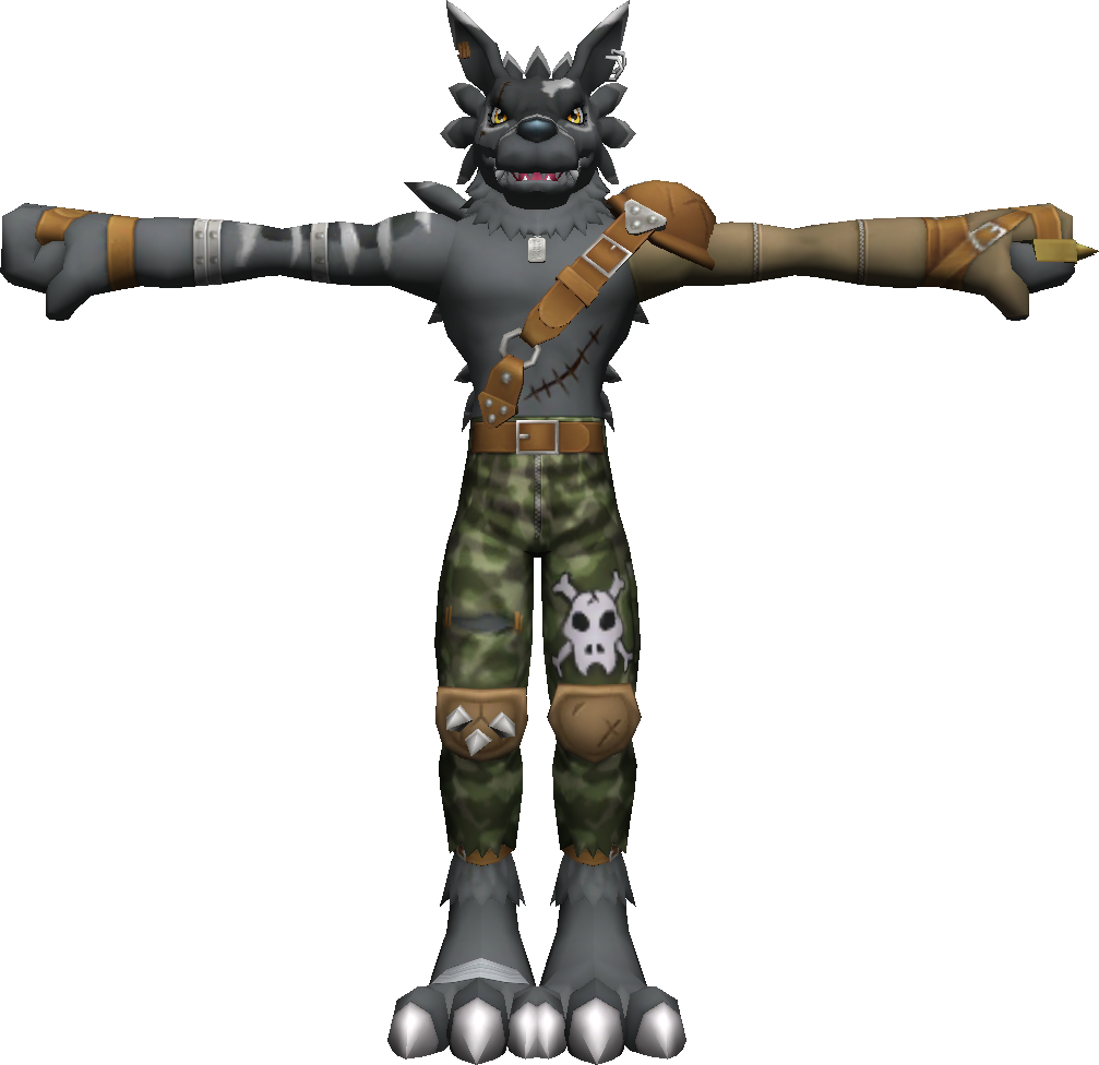 Weregarurumon - Gabumon (1007x976), Png Download