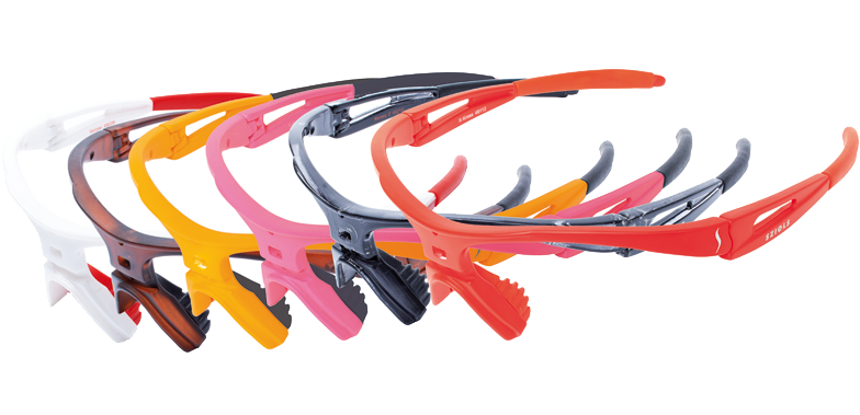 Customize Your Individual Sports Glasses - Sziols X-kross Frame Crystal Black (800x392), Png Download