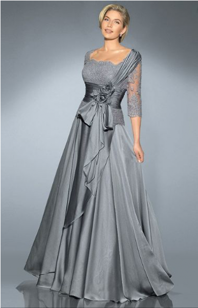 Vestido De Madrinha Lace Sexy Grey Mother Of The Bride - Vestido Mama De La Novia (600x600), Png Download