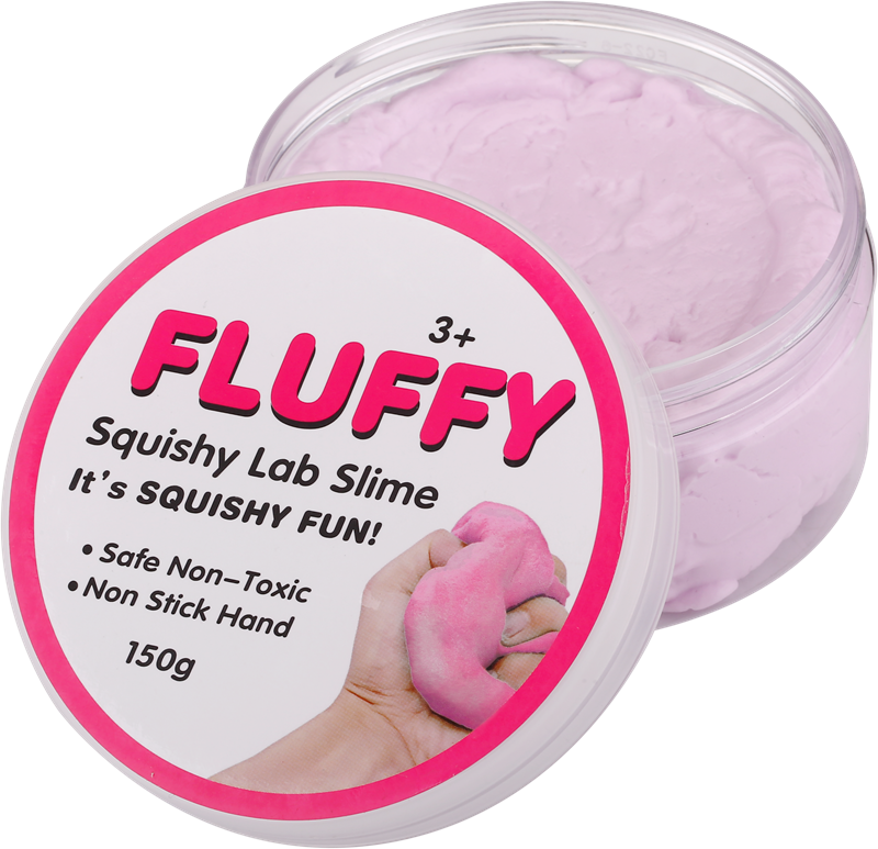 Fluffy Slime 150 G Assorted Colours - Fluffigt Slime (800x773), Png Download