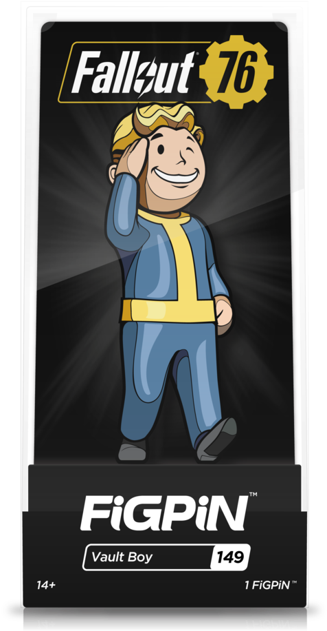 Vault Boy Salute - Assassin's Creed Figpin - Edward (585x1024), Png Download