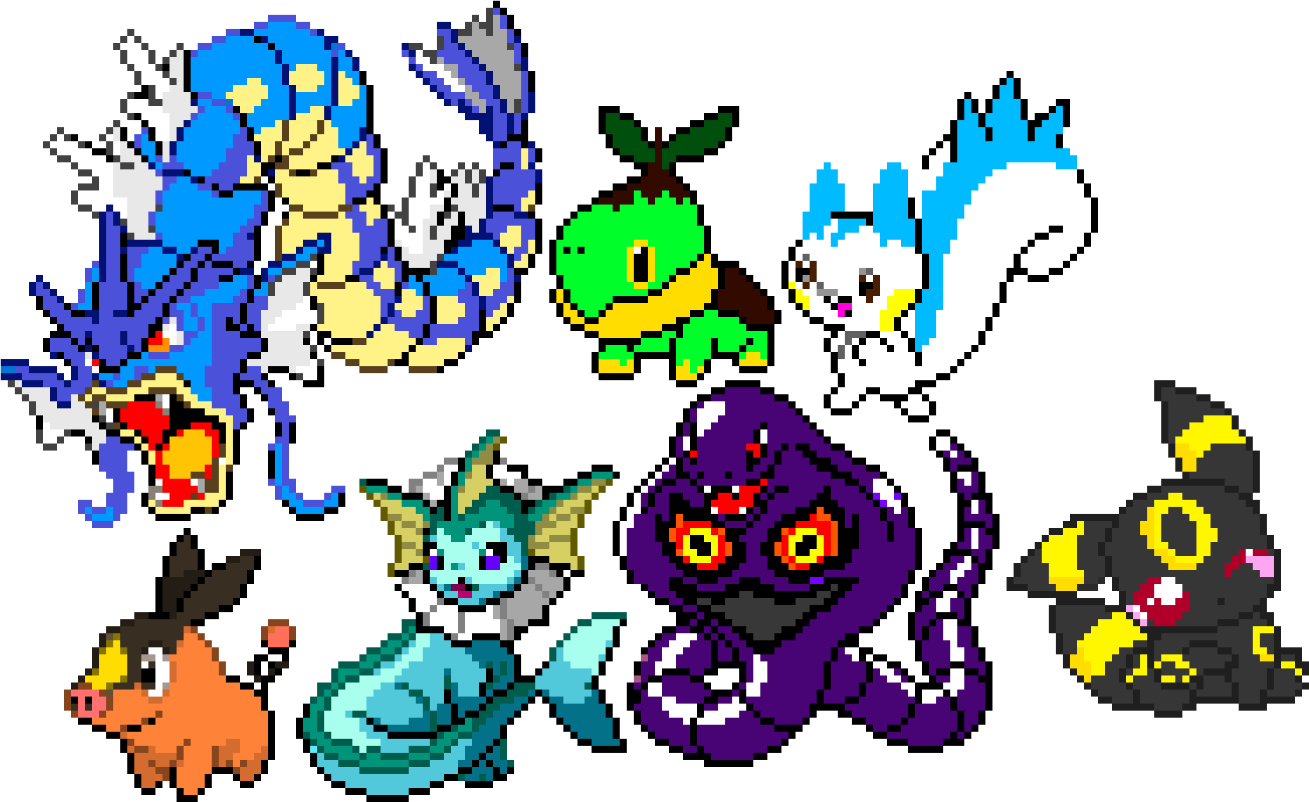 Gyarados Sprite (2340x1280), Png Download