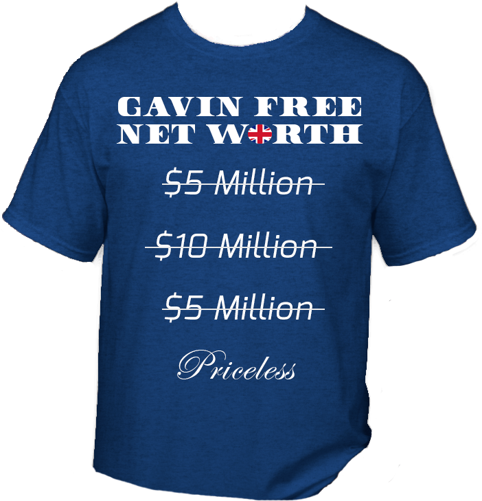 Gavin Free Net Worth - Shirt (712x736), Png Download