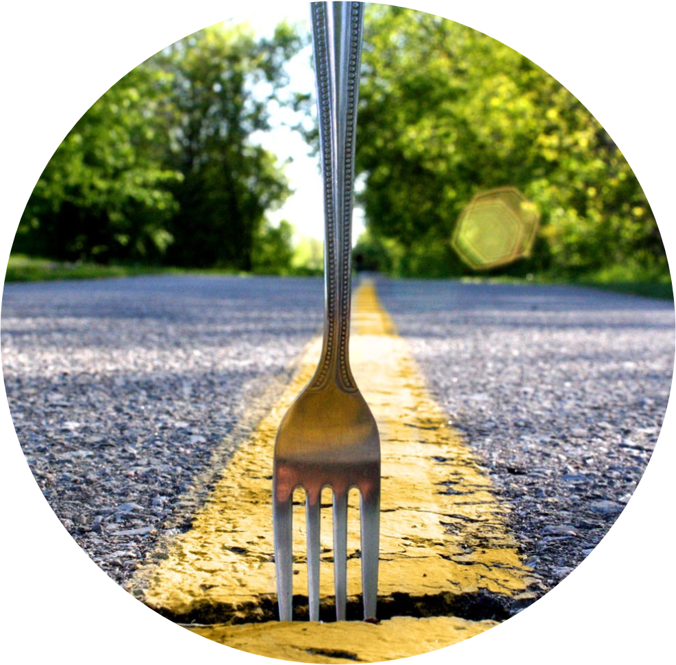 The Problem With The “fake It Til You Make It” Approach - Fork In The Road Decision (987x971), Png Download