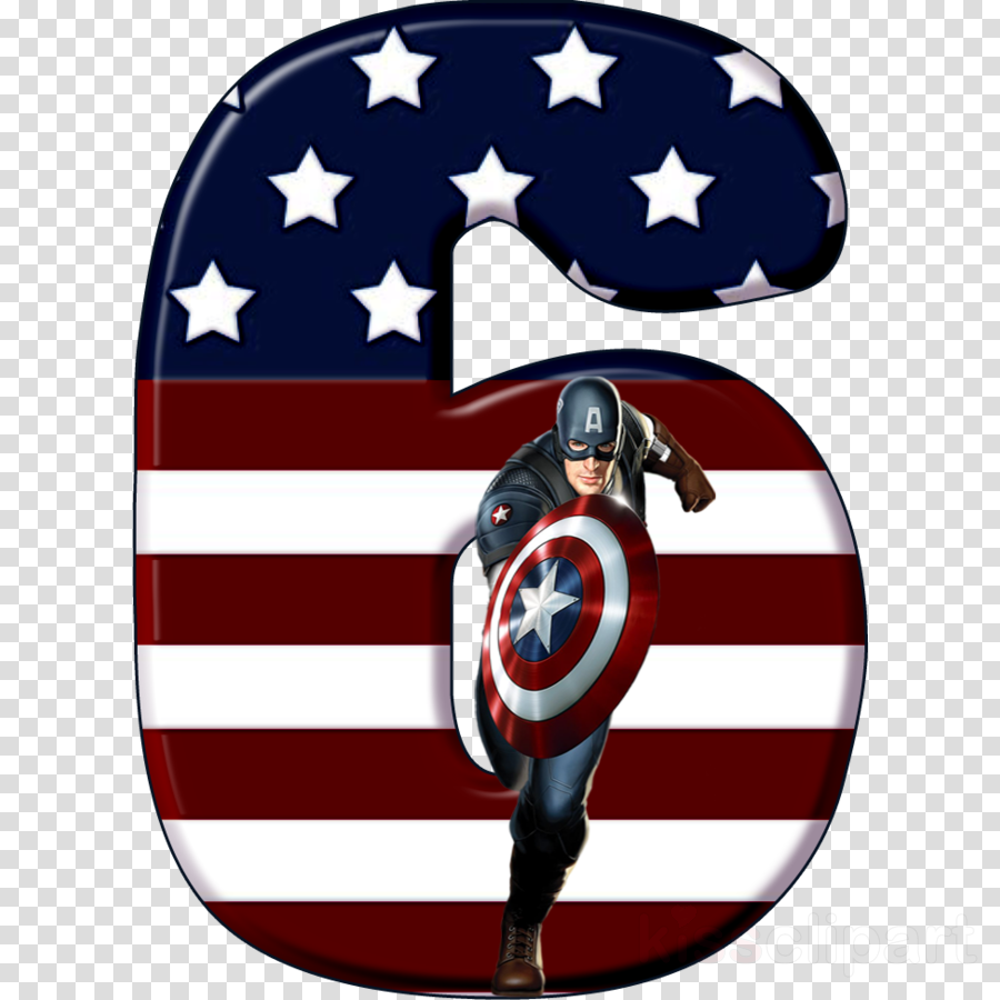 Download Alfabeto Capitão America Clipart Captain America - Captain America Movie Peel And Stick Giant Wall Decal (900x900), Png Download