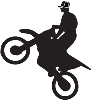 Dirt Bike Silhouette Vector (555x555), Png Download