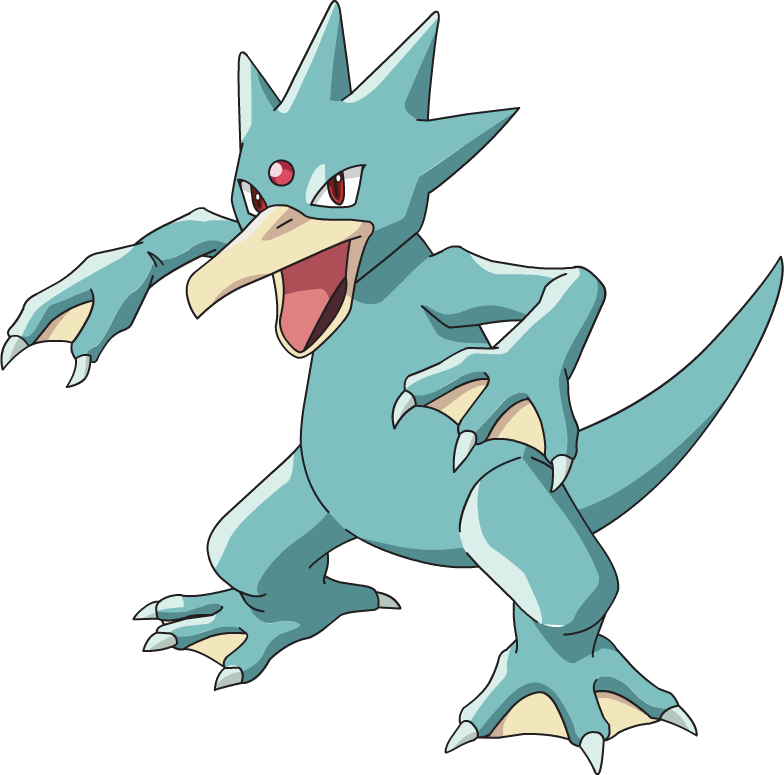 View 055golduck Ag Anime , - Golduck Pokemon (784x775), Png Download