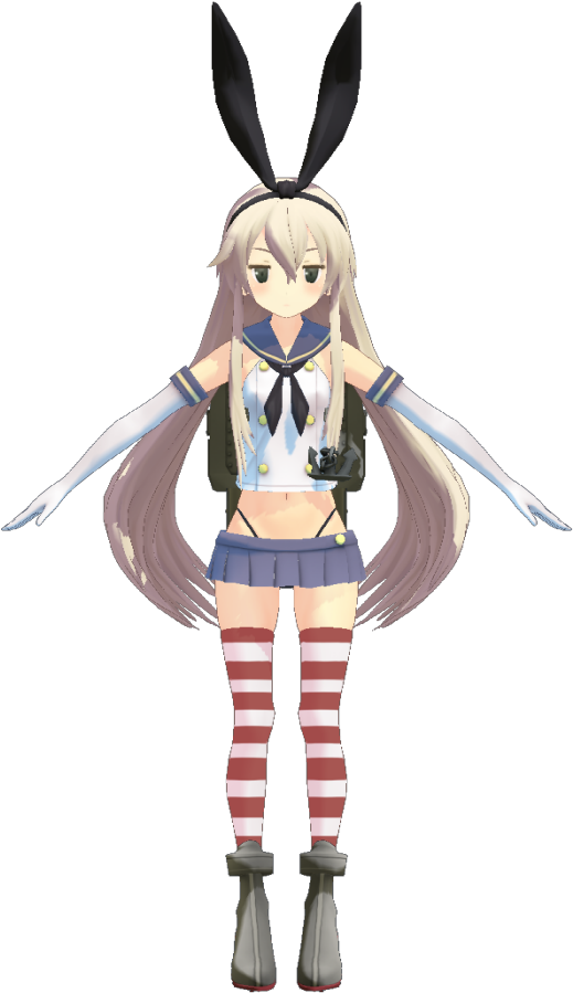 Shimakaze By Onda - Cartoon (700x900), Png Download
