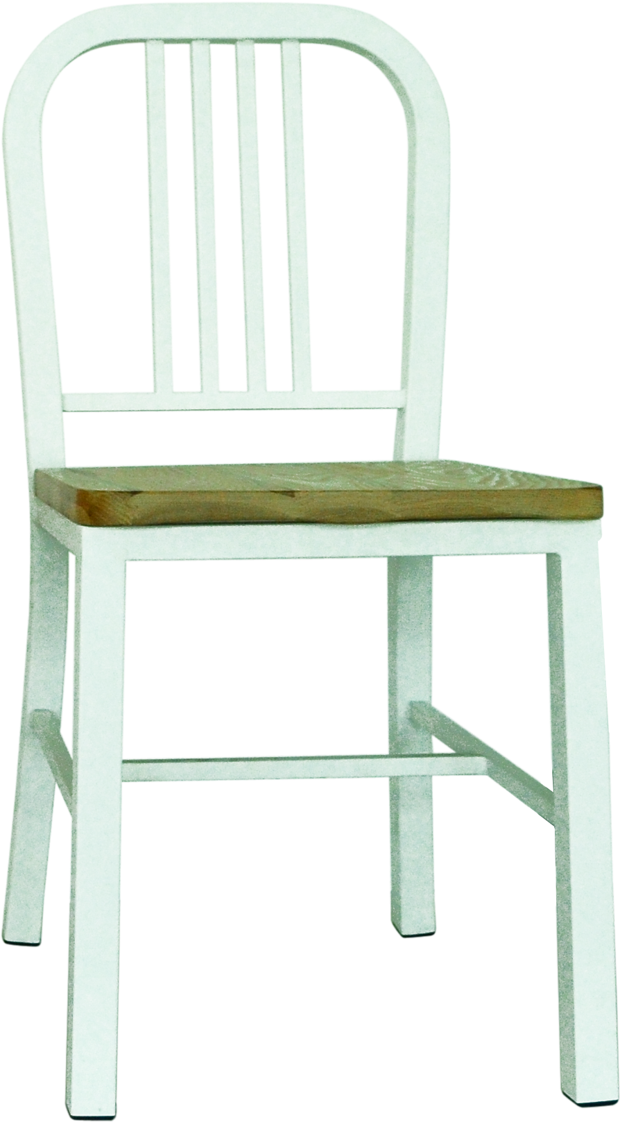 Navy Wood Seat Metal Chair - Http/2 (1039x1872), Png Download