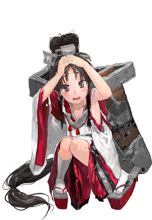 Nisshin Full Damaged - Kantai Collection (503x725), Png Download