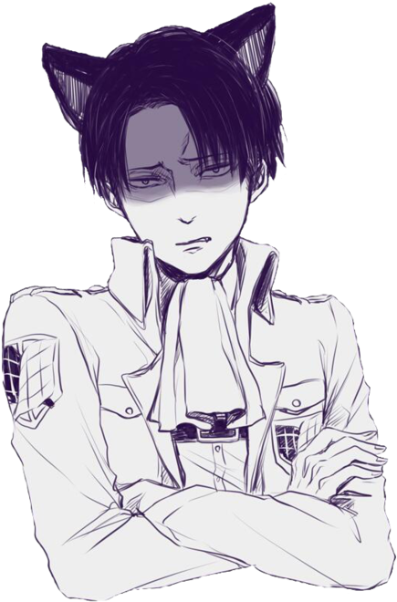 Stardust-artist - Neko Levi X Reader (500x678), Png Download