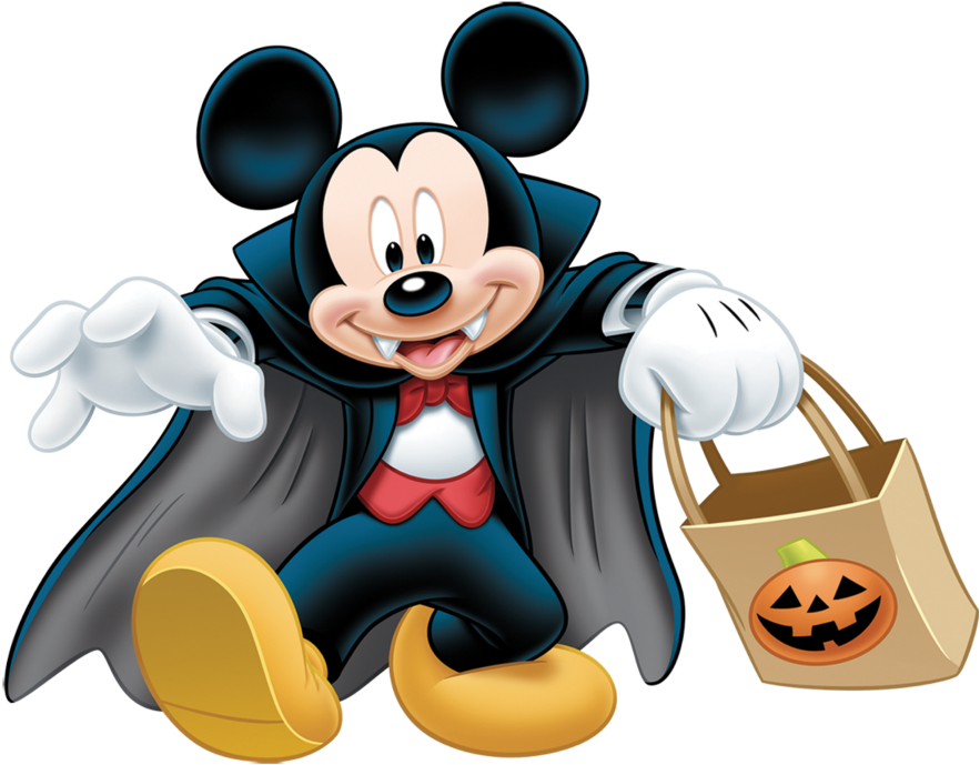 Mq Black Dracula Mickey Mickeymouse Disney Halloween - Mickey Halloween (1024x1024), Png Download