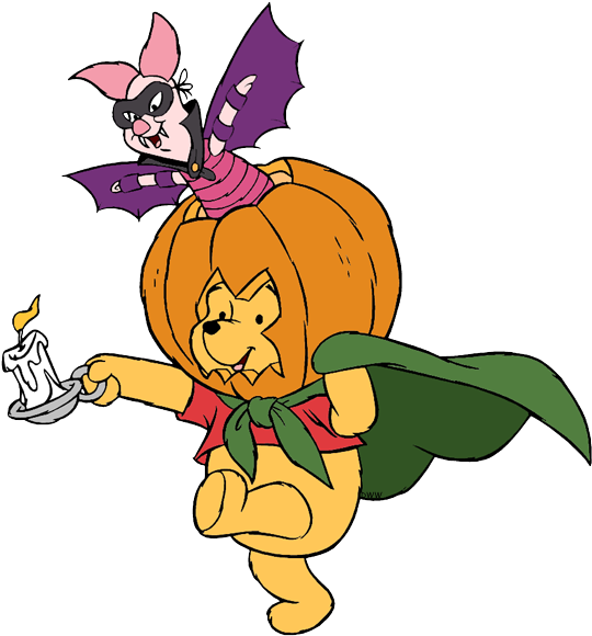 Halloween Clip Art - Winnie The Pooh Halloween (550x588), Png Download