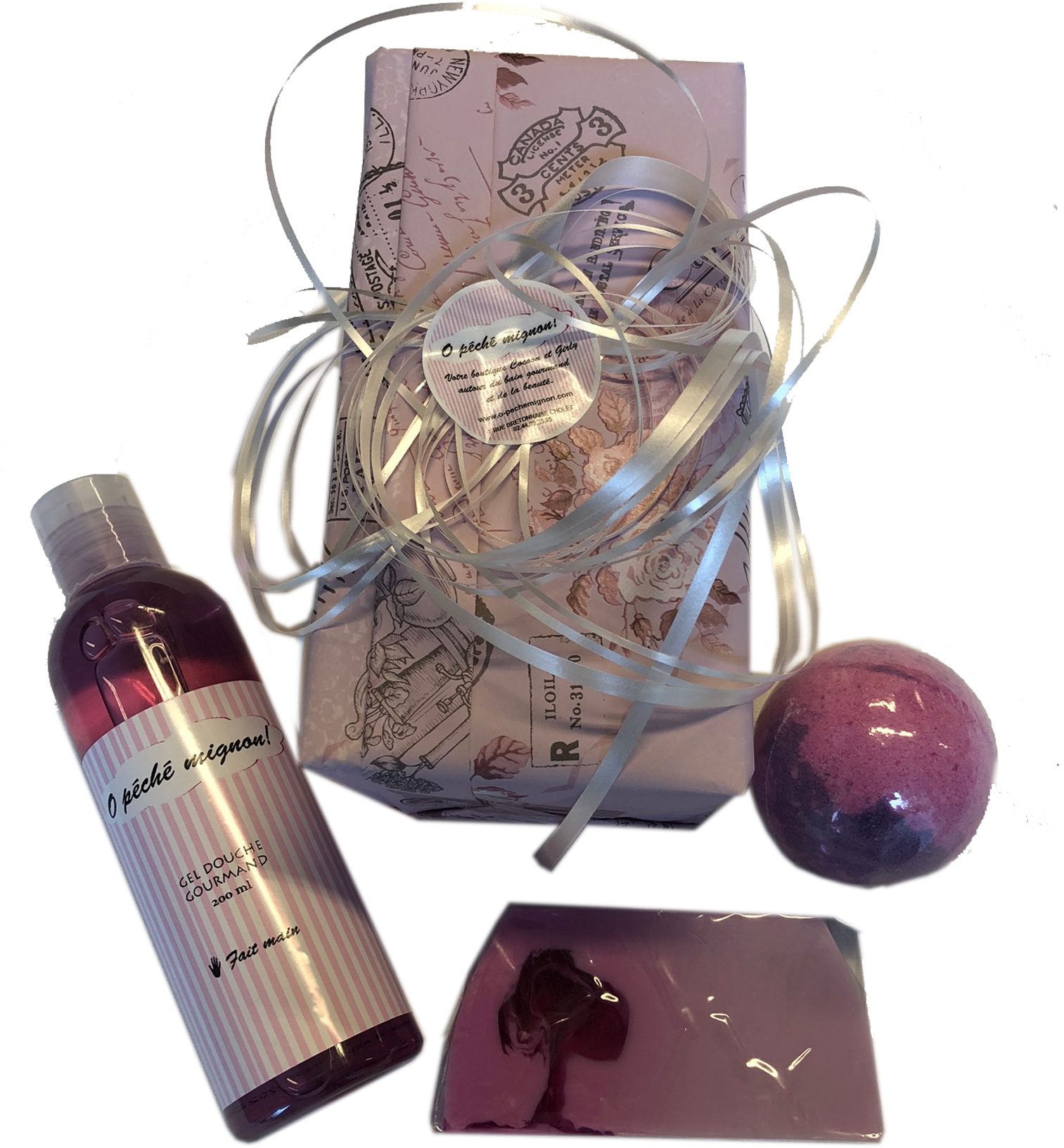Coffret Bain Et Douche Mlle Darling - Bottle (1512x1810), Png Download