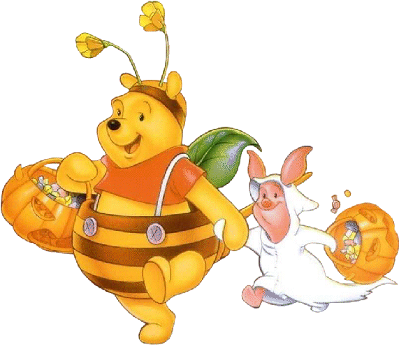 Disney Halloween Clip Art - Winnie The Pooh Halloween (600x600), Png Download