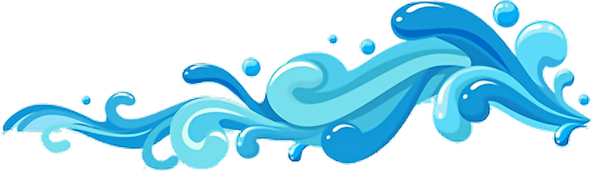 Blue Sea Wave Png (1166x337), Png Download