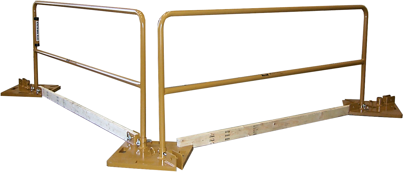 Safety Equip Guardrail System01 Thumb Large - Guard Rail (1370x585), Png Download