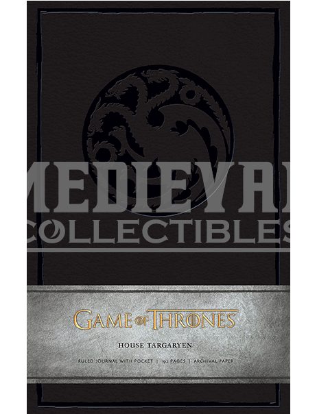 Game Of Thrones House Targaryen Journal - Game Of Thrones: House Stark Hardcover Ruled Journal (603x603), Png Download