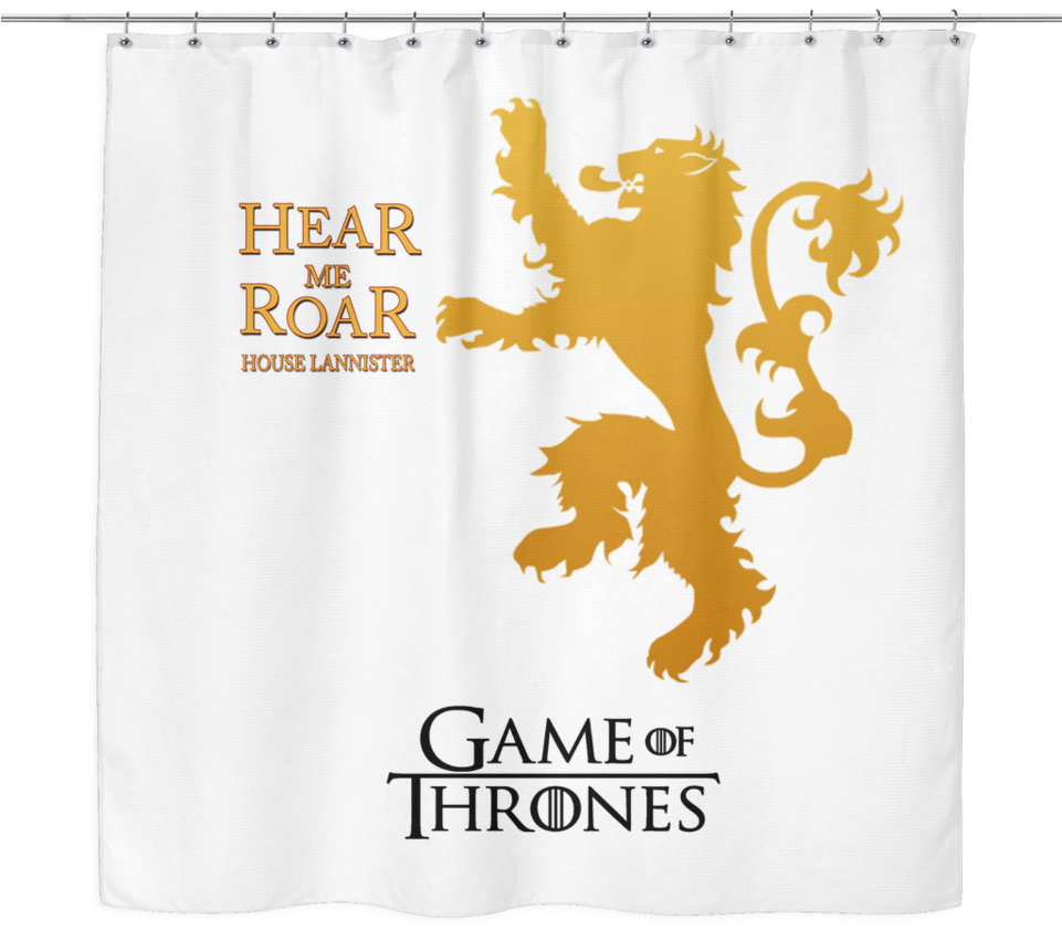 Game Of Thrones Shower Curtain House Lannister Hear - Game Of Thrones Lannister Lion (960x960), Png Download