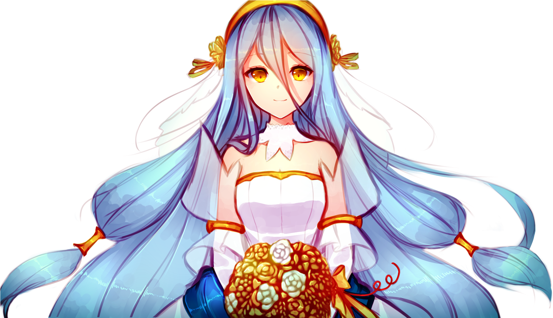 Fire Emblem Fates Fire Emblem Heroes Fire Emblem Awakening - Azura Fire Emblem Bride (1920x1080), Png Download