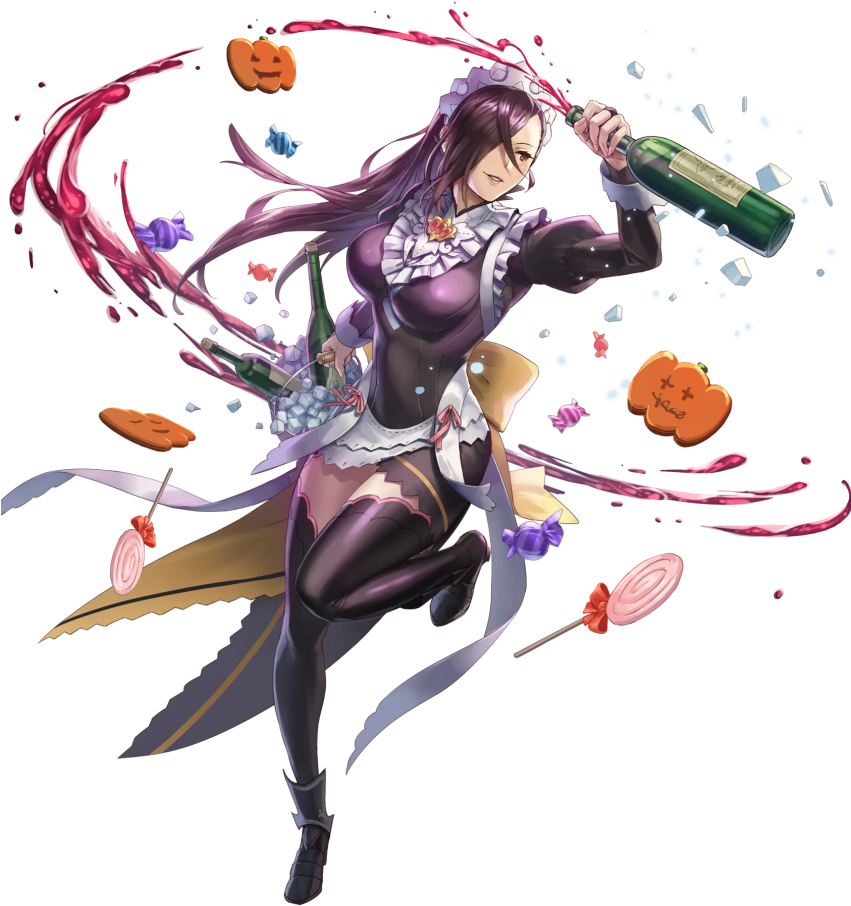 1girl Cuboon Fire Emblem Fire Emblem Heroes Fire Emblem - Fire Emblem Heroes Kagero Beverage (850x969), Png Download