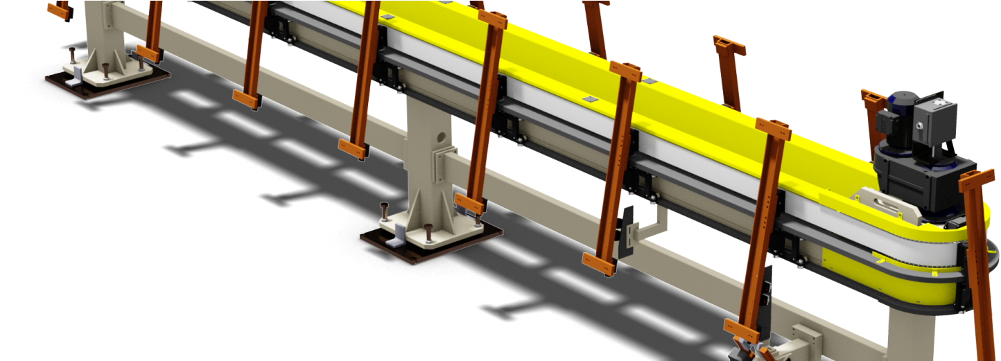 Conveyor System (1600x520), Png Download