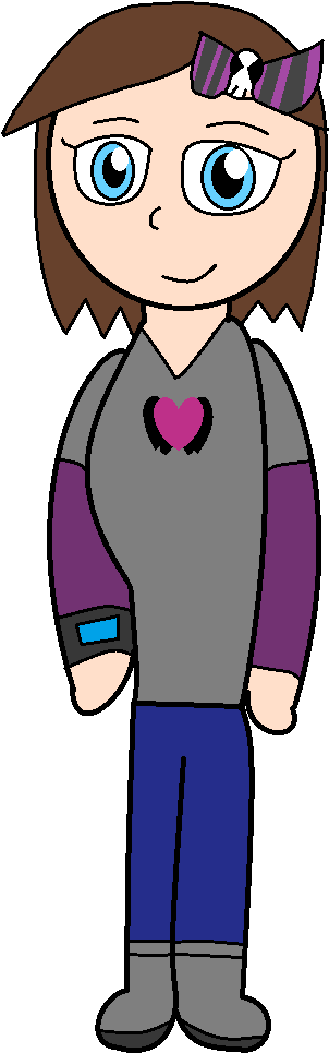Zoe Batheart - Cartoon (384x983), Png Download