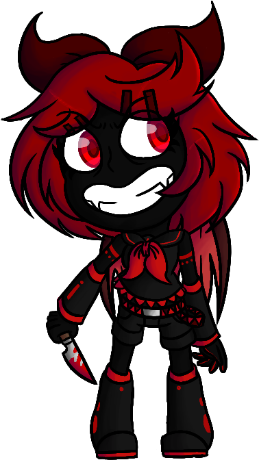Redqueenmiku Dark Rin May 2017 - Cartoon (504x710), Png Download
