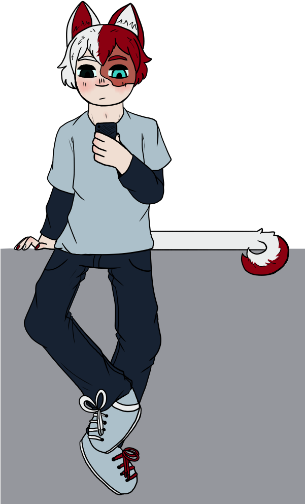 Bnha Todoroki Shouto Boku No Hero Academia Mha My Hero - Cartoon (600x1000), Png Download