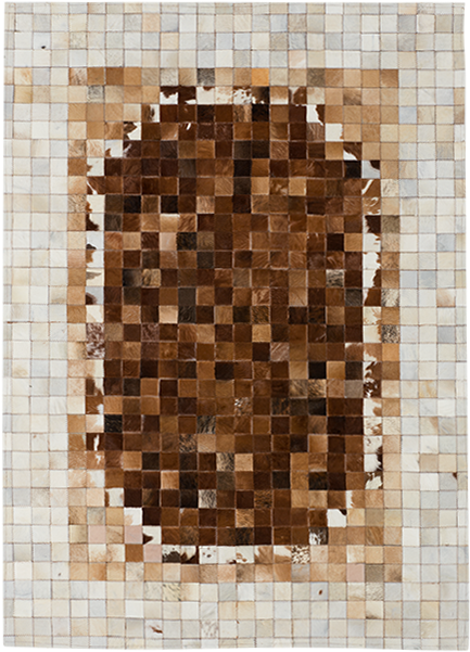 Image For 60x84" Cowhide Rug From Brault & Martineau - Tile (519x804), Png Download